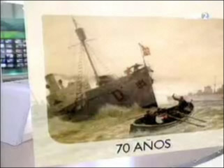 <strong>Conmemoración del 70 aniversario del combate de Matxitxako (ETB2, TELEBERRI 2 news programme, 3-5-2007) (Spanish, video)</strong>